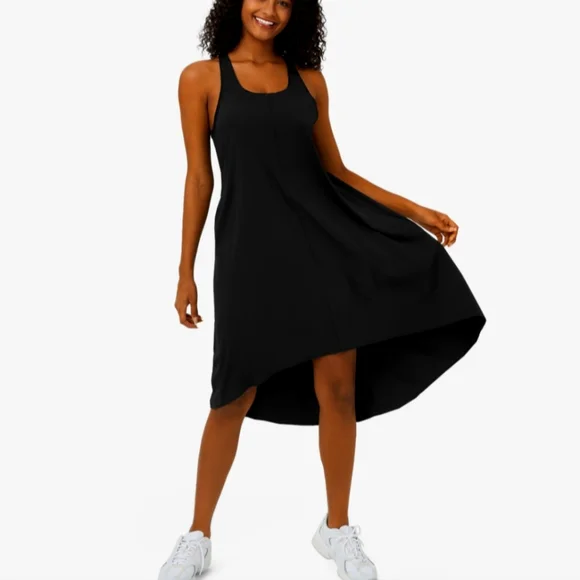 halara black dress Halara Black Shirred V-Neck Bodycon Mini Dress Size XS